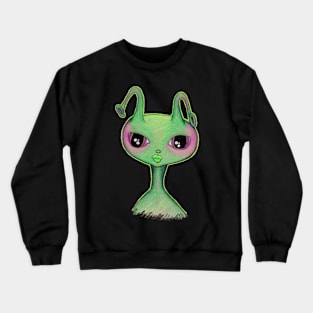 Alienne the Alien Girl Crewneck Sweatshirt